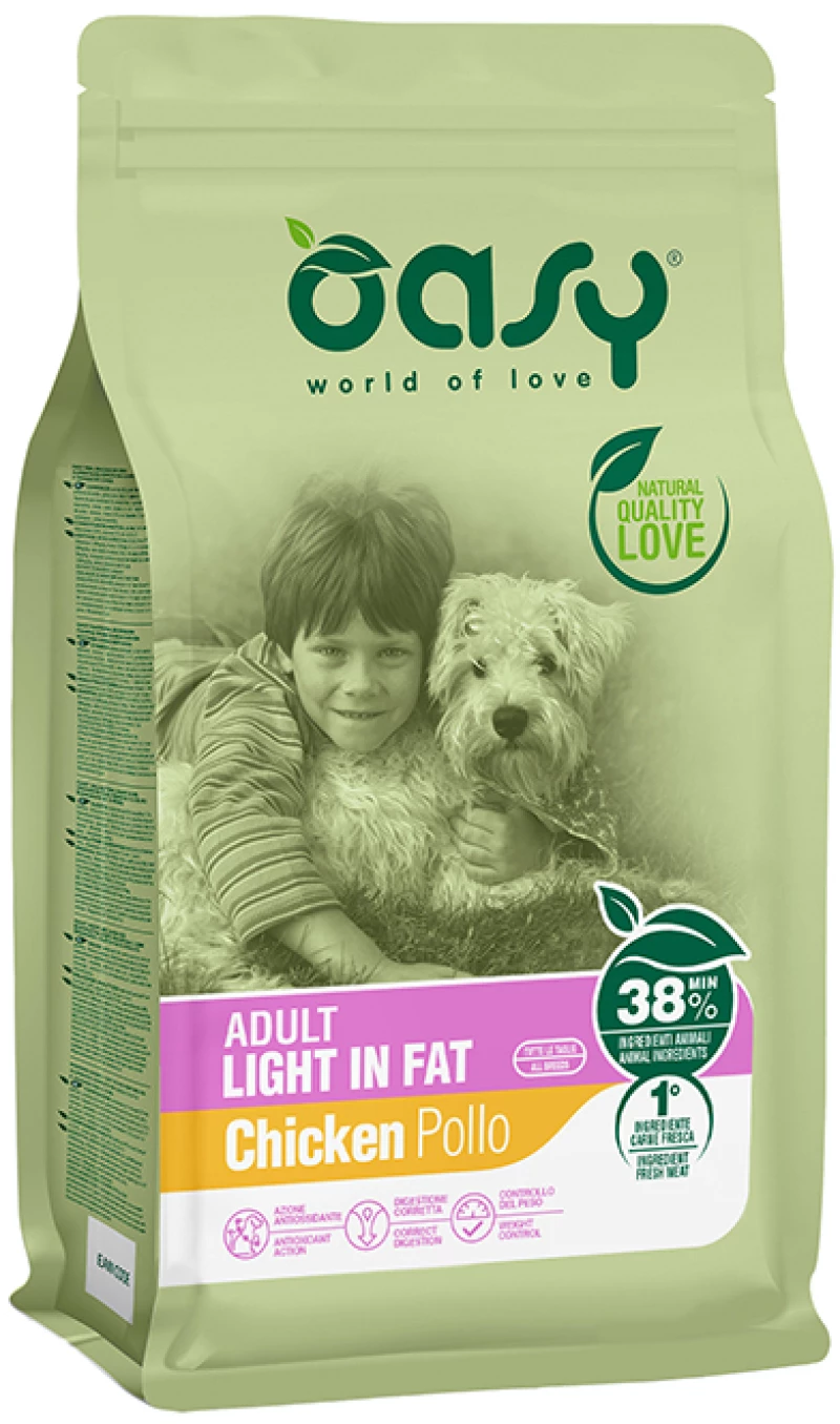 Oasy Dry Dog Adult LIght in Fat 12kg