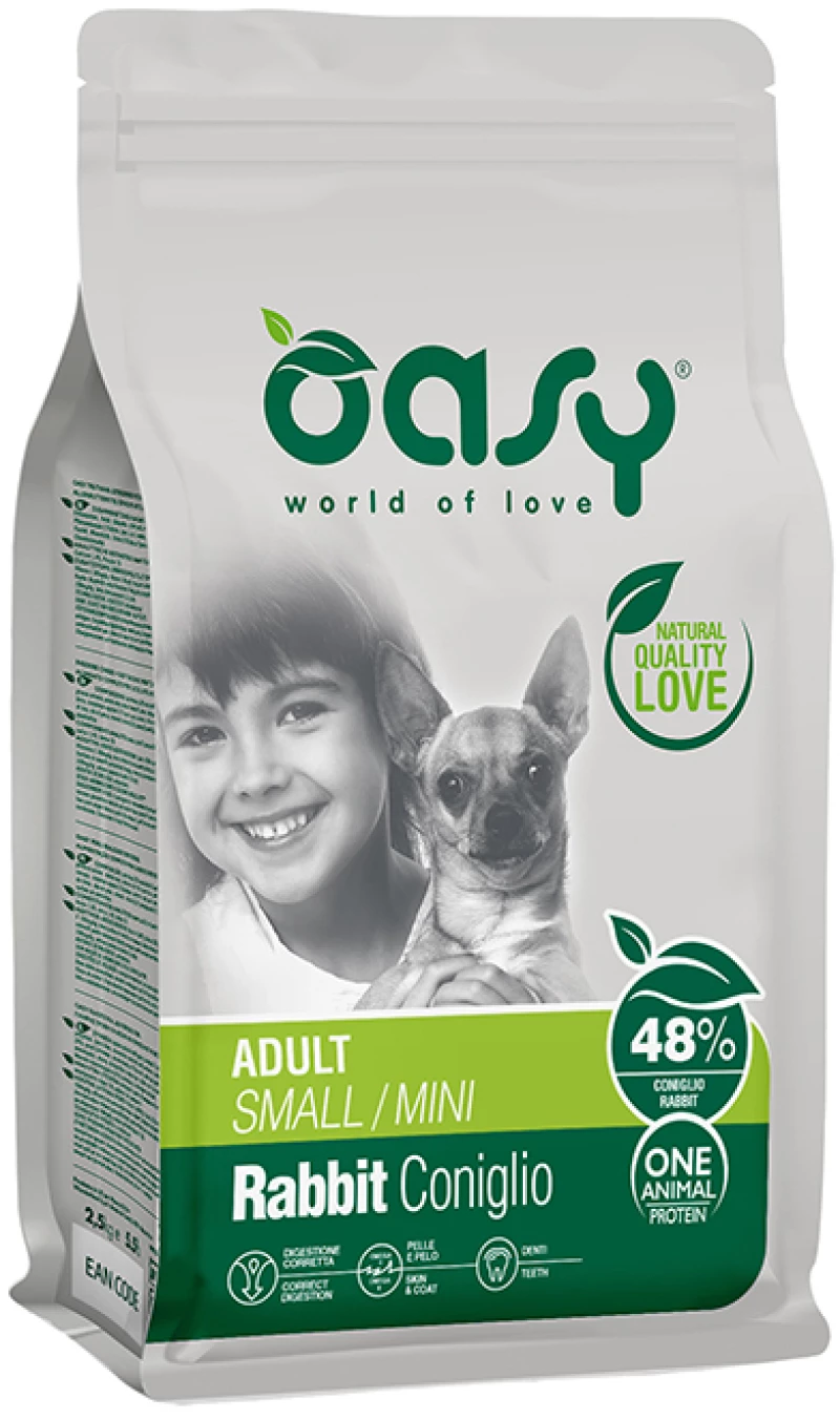 Oasy Dry Dog One Animal Protein Adult Small-Mini Rabbit 2,5kg
