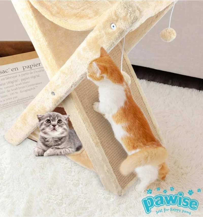 Γατόδεντρο - Ονυχοδρόμιο Pawise 3 in 1 Cat Tower 51x36x62cm