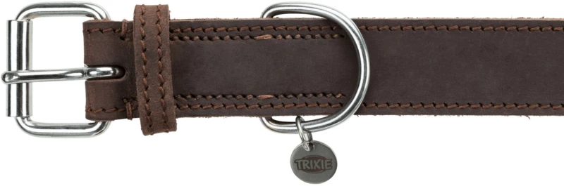 Δερμάτινο Περιλαίμιο Σκύλου Trixie Rustic L-XL 30mm x 57-66cm Μαύρο