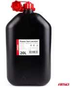AMIO ΜΠΕΤΟΝΙ ΠΛΑΣΤΙΚΟ 20L ΜΑΥΡΟ ΜΕ ΚΟΚΚΙΝΟ ΣΤΟΜΙΟ 02889/AM