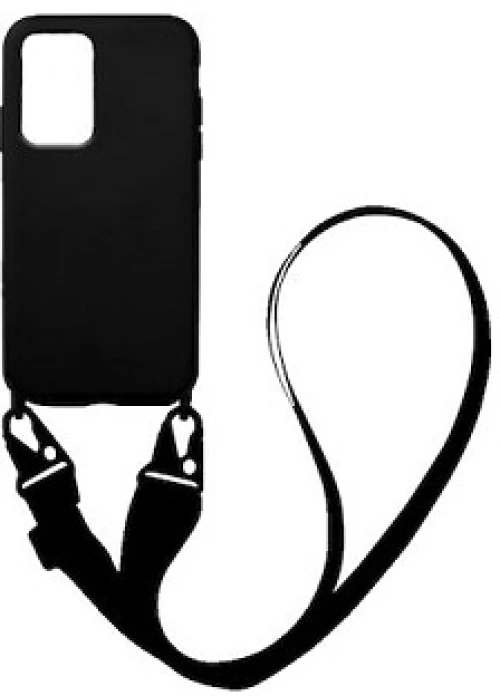 Carryhang Liquid Silicone Strap με Λουράκι Μαύρο (Galaxy A33)