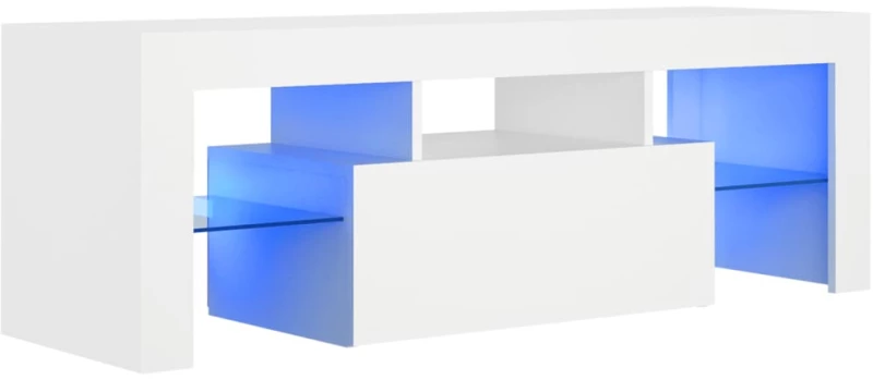 vidaXL Έπιπλο Τηλεόρασης με LED Λευκό 120 x 35 x 40 εκ. N/A Λευκό