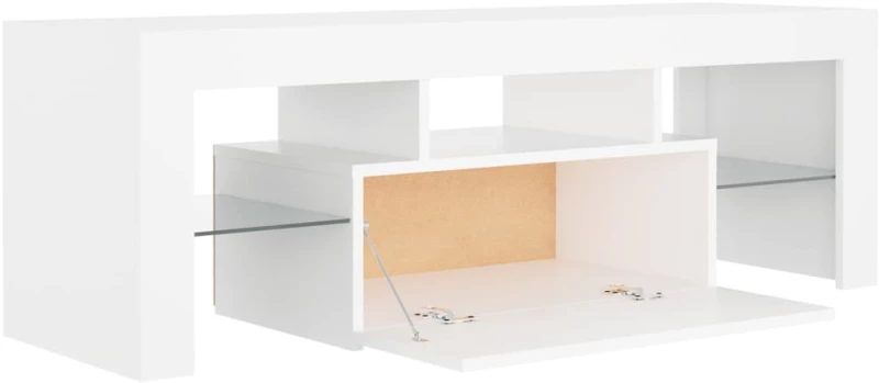 vidaXL Έπιπλο Τηλεόρασης με LED Λευκό 120 x 35 x 40 εκ. N/A Λευκό