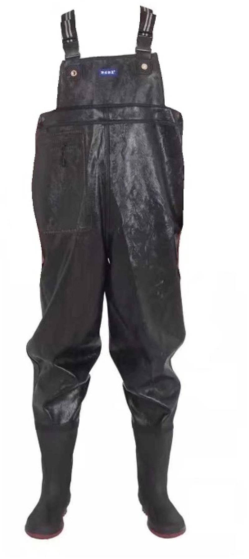 Αδιάβροχη φόρμα εργασίας με γαλότσα - Νο.45-XXL - 30482 - Μαύρη