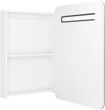 vidaXL Καθρέφτης Μπάνιου με Ντουλάπι & LED Λαμπερό Λευκό 60x11x80 εκ. N/A Λευκό