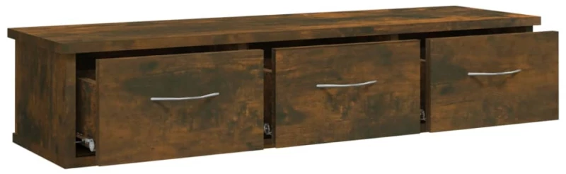 vidaXL Ντουλάπι Τοίχου Καπνιστή Δρυς 88x26x18,5 εκ. Επεξεργασμένο Ξύλο N/A Καφέ