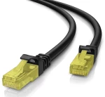 POWERTECH καλώδιο U/UTP Cat 5e CAB-N264, copper 26AWG 0.4mm, 0.5m, μαύρο