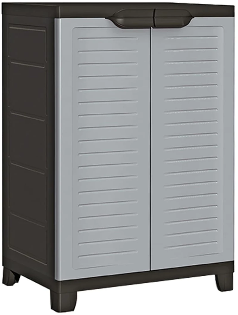 vidaXL Πλαστικό Ντουλάπι 65 x 45 x 97 εκ. 65 x 45 x 97 cm Γκρι