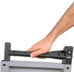 vidaXL Πλαστικό Ντουλάπι 65 x 45 x 97 εκ. 65 x 45 x 97 cm Γκρι