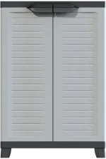 vidaXL Πλαστικό Ντουλάπι 65 x 45 x 97 εκ. 65 x 45 x 97 cm Γκρι