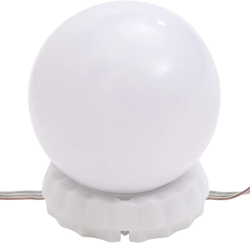 vidaXL Μπουντουάρ Σετ με LED Καπνιστή δρυς από Επεξεργασμένο Ξύλο N/A Καφέ