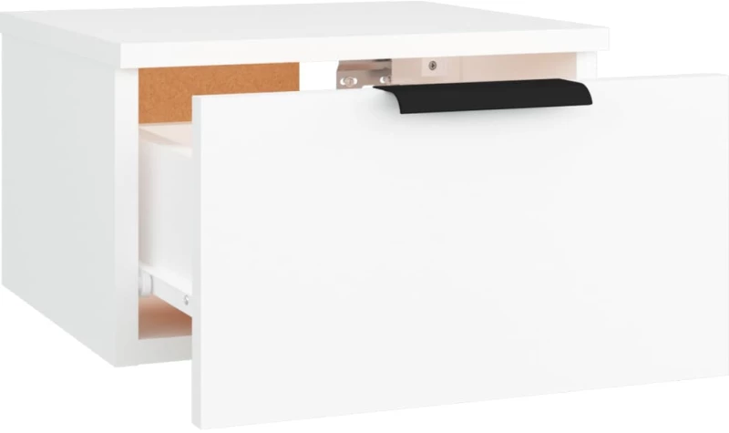 vidaXL Κομοδίνα Επιτοίχια 2 τεμ. Λευκά 34 x 30 x 20 εκ. N/A Λευκό