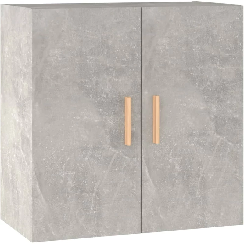 vidaXL Ντουλάπι Τοίχου Γκρι Σκυρ. 60x30x60 εκ. Επεξεργασμένο Ξύλο N/A Λευκό