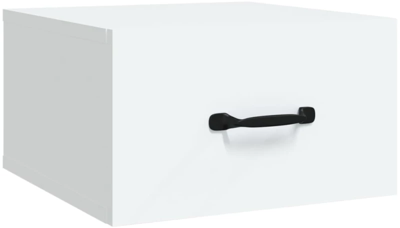 vidaXL Κομοδίνα Επιτοίχια 2 τεμ. Λευκά 35x35x20 εκ. N/A Λευκό