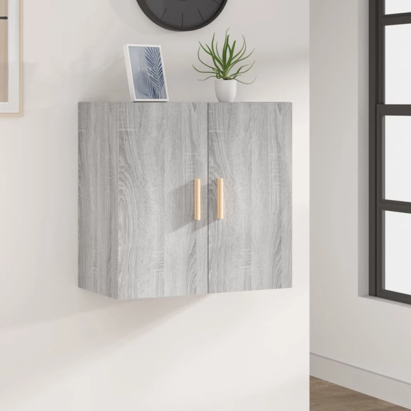 vidaXL Ντουλάπι Τοίχου Γκρι Sonoma 60x30x60 εκ. Επεξεργασμένο Ξύλο N/A Γκρι