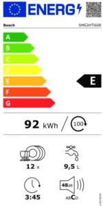 Πλυντήριο πιάτων BOSCH SMS2HTI60E Ανοξείδωτο ατσάλι (60 cm)