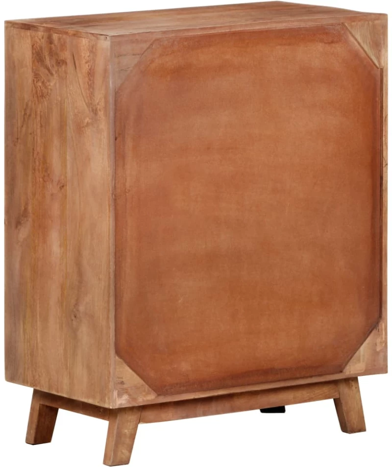 vidaXL Ντουλάπι 61 x 35 x 76 εκ. από Μασίφ Ξύλο Μάνγκο  Καφέ