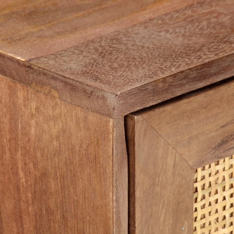 vidaXL Ντουλάπι 61 x 35 x 76 εκ. από Μασίφ Ξύλο Μάνγκο  Καφέ