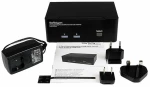 Διακόπτης KVM με 2 Θύρες Startech SV231DPDDUA Μαύρο