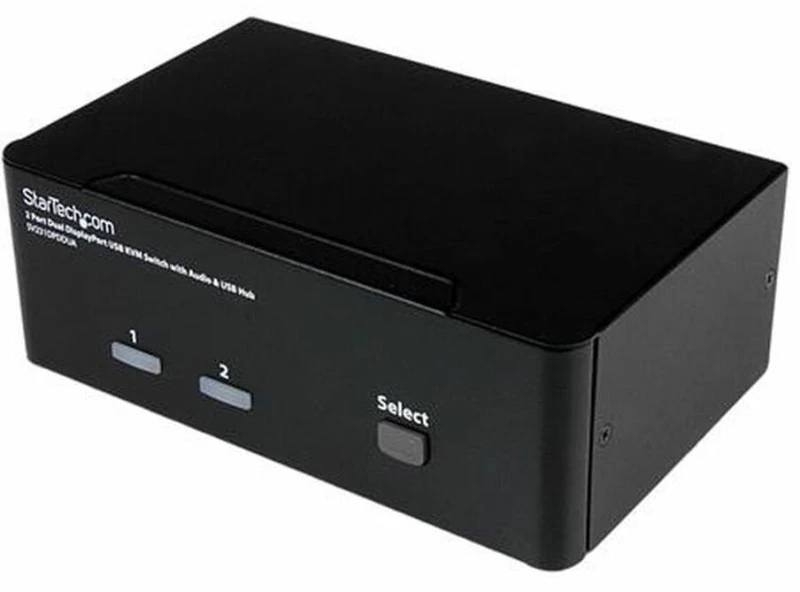 Διακόπτης KVM με 2 Θύρες Startech SV231DPDDUA Μαύρο