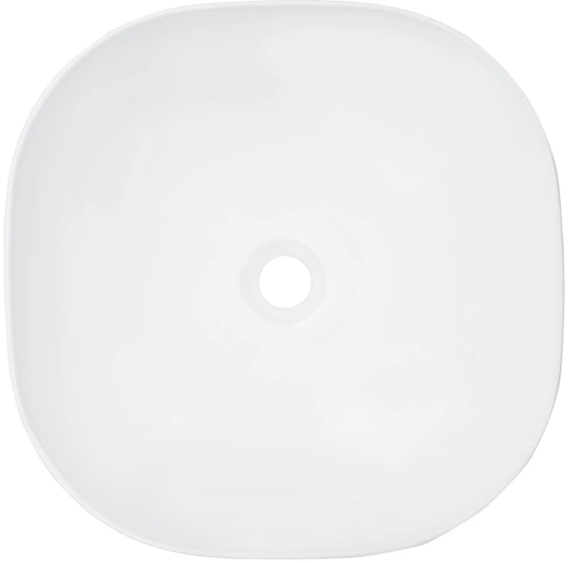 vidaXL Νιπτήρας Λευκός 42,5 x 42,5 x 14,5 εκ. Κεραμικός N/A Λευκό