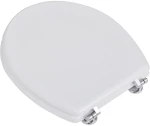 vidaXL Κάλυμμα Λεκάνης με Λιτό Σχέδιο Λευκό από MDF N/A Λευκό