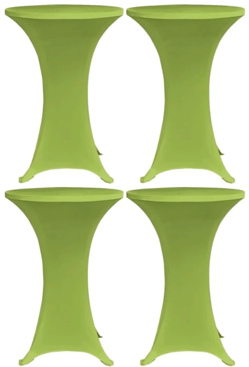 vidaXL Καλύμματα Τραπεζιού Ελαστικά 4 τεμ. Πράσινα 60 εκ. 60 cm Πράσινο