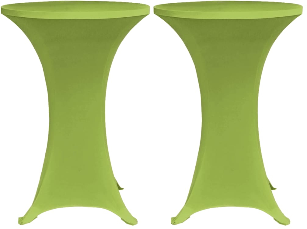 vidaXL Καλύμματα Τραπεζιού Ελαστικά 4 τεμ. Πράσινα 60 εκ. 60 cm Πράσινο