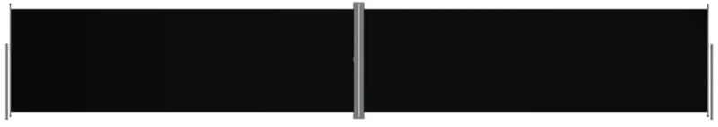 vidaXL Σκίαστρο Πλαϊνό Συρόμενο Μαύρο 200 x 1200 εκ. 200 x 1200 cm Μαύρο