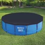 Bestway Κάλυμμα Πισίνας Flowclear 457 εκ. 457 cm Ανθρακί