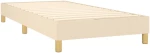 vidaXL Κρεβάτι Boxspring με Στρώμα Κρεμ 80 x 200 εκ. Υφασμάτινο 80 x 200 cm Κρεμ