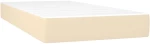 vidaXL Κρεβάτι Boxspring με Στρώμα Κρεμ 80 x 200 εκ. Υφασμάτινο 80 x 200 cm Κρεμ