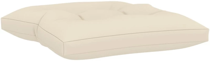 vidaXL Μαξιλάρα Δαπέδου / Παλέτας Κρεμ 60 x 61 x 10εκ. Βαμβακερή N/A Κρεμ
