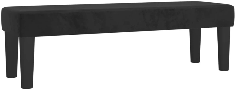vidaXL Κρεβάτι Boxspring με Στρώμα Μαύρο 200x200 εκ. Βελούδινο 200 x 200 cm Μαύρο
