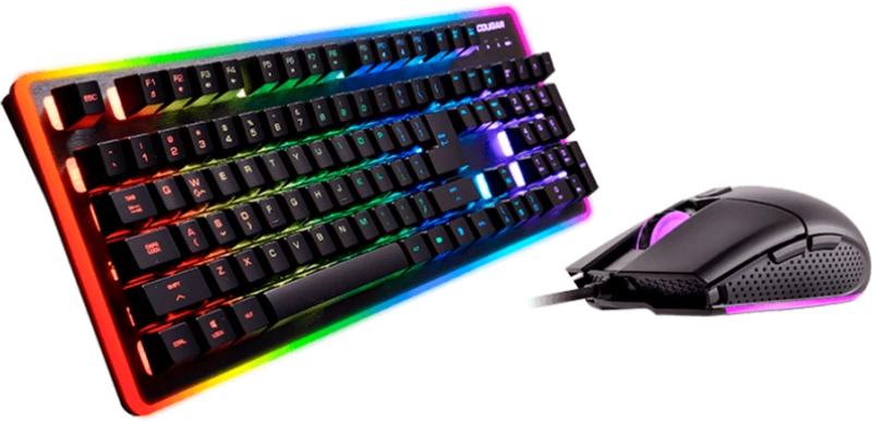 Cougar I Deathfire EX I 37DF2XNMB.0002 I Keyboard + Mouse BundleI Keyboard: Hybrid / 8 color Backlight I Mouse: ADNS-505...