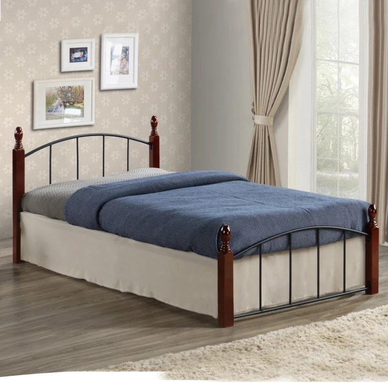 ΚΡΕΒΑΤΙ ΜΕΤΑΛΛΟ ΞΥΛΟ ΚΑΡΥΔΙ ΣΤΡΩΜΑ 90X190 HM381 (Η τιμή αφορά το 1 τεμάχιο)