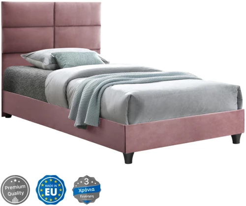 ΚΡΕΒΑΤΙ MILO ΑΠΟ ΒΕΛΟΥΔΟ ΣΑΠΙΟ ΜΗΛΟ HM652.12 ΓΙΑ ΣΤΡΩΜΑ 90x200 εκ. (Η τιμή αφορά το 1 τεμάχιο)