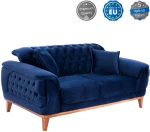 ΚΑΝΑΠΕΣ ΚΡΕΒΑΤΙ BENNINGTON 2ΘΕΣΙΟΣ ΜΠΛΕ HM3250.18 (Η τιμή αφορά το 1 τεμάχιο)