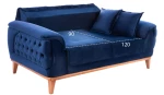 ΚΑΝΑΠΕΣ ΚΡΕΒΑΤΙ BENNINGTON 2ΘΕΣΙΟΣ ΜΠΛΕ HM3250.18 (Η τιμή αφορά το 1 τεμάχιο)