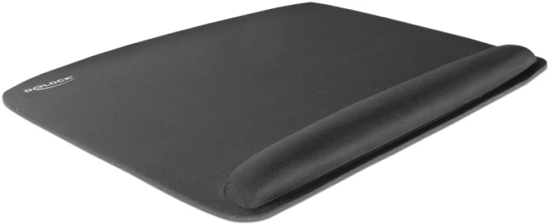 DELOCK mousepad για laptop με στήριγμα καρπού 12601, 320x420mm, μαύρο