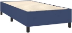vidaXL Κρεβάτι Boxspring με Στρώμα Μπλε 90x200 εκ.Υφασμάτινο 90 x 200 cm Μπλε