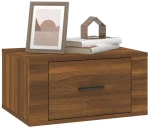 vidaXL Κομοδίνο Επιτοίχιο Καφέ Δρυς 50x36x25 εκ. N/A Καφέ