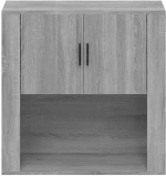 vidaXL Ντουλάπι Τοίχου Γκρι Sonoma 80x33x80 εκ. Επεξεργασμένο Ξύλο N/A Γκρι