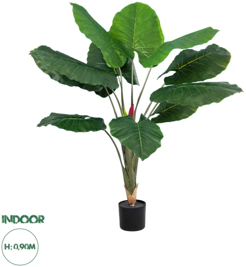 GloboStar® Artificial Garden TARO 20216 Τεχνητό Διακοσμητικό Φυτό Κολοκασία Υ140cm