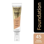 Max Factor Miracle Miracle Pure SPF30 Skin Improving Foundation 30ml - 045 Warm Almond
