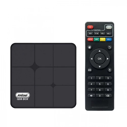 TV BOX Wi-Fi ANDROID ANDOWL 10.0 4G RAM 64GB ROM QG9 Μαύρο