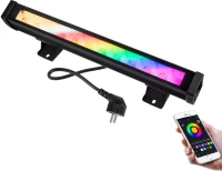 GloboStar® 85816 Μπάρα Εξωτερική LED SMD 5050 & 2835 20W 2000lm 180° AC 230V WiFi με Ασύρματο Wireless Bluetooth Αδιάβροχη IP66 Πολύχρωμη RGB+CCT Θερμό Λευκό 3000K - Λευκό Ημέρας 4500K - Ψυχρό Λευκό 6000K