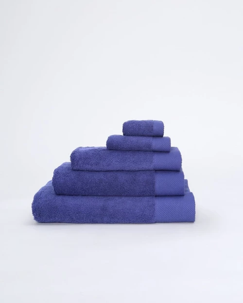 300538 Βαμβακερή Πετσέτα με Φαρδιά Πικέ Φάσα Capital 700gsm Λουτρού | 90x170cm Μπλε Navy