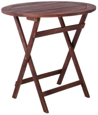 16374 EASY ΤΡΑΠΕΖΙ ΠΤΥΣΣΟΜΕΝΟ ΞΥΛΟ ACACIA Φ60cm H.70cm